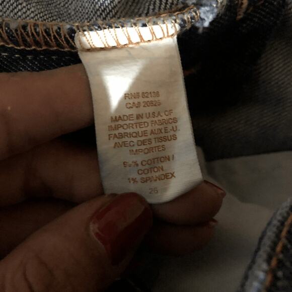 Marciano Bootcut Jeans Size 26 (4) Dark Wash Gold Embellishments - Picture 7 of 10